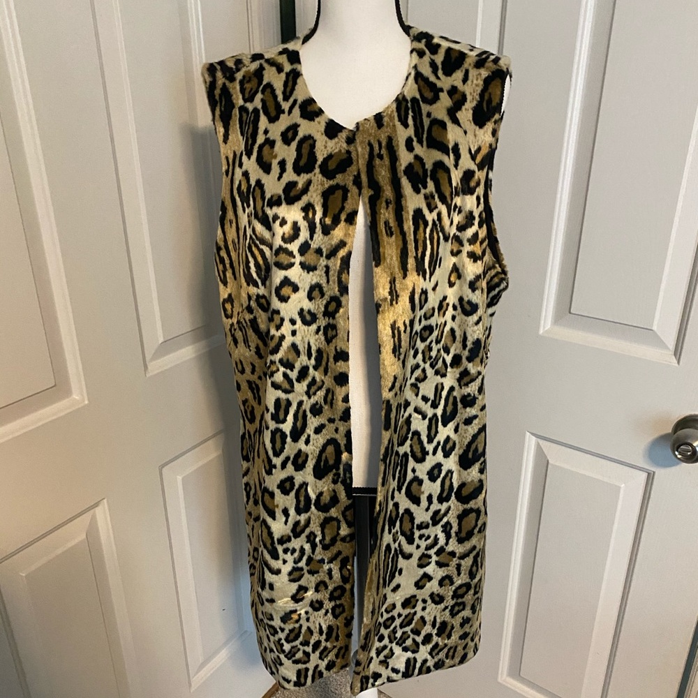 Fur Leopard Vest
